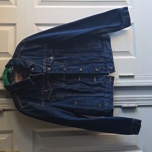 C.E. Schmidt Workweat Dark Blue Denim Jacket Large